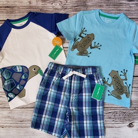 Gymboree Summer Set Critter Camp Collection Turtles and Frogs NWT - Picture 1 of 8